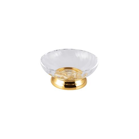 Spiral Countertop Soap Dish Gold