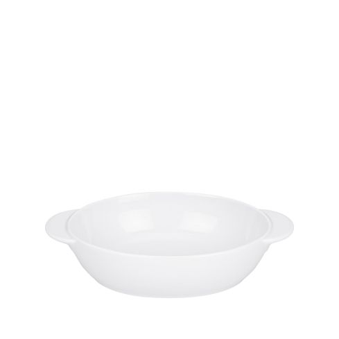 White Small Oval Dish