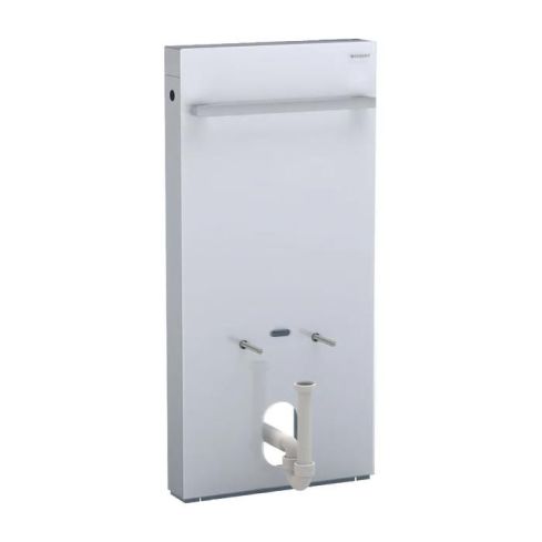 Monolith Sanitary Module for Bidet White Glass/Aluminium