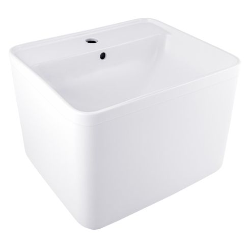 Zephyr Wall Mounted Wash Basin With Overflow