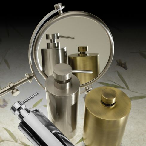 Cylinder Countertop Gel/Liquid Soap Dispenser