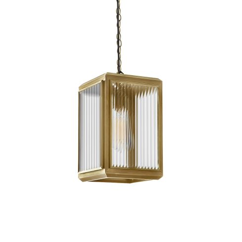LILAC LANTERN SHORT INDOOR PENDANT LIGHT WITH CHAIN