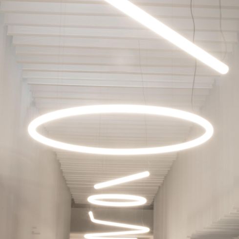 Alphabet Of Light Circular Indoor Pendant Light