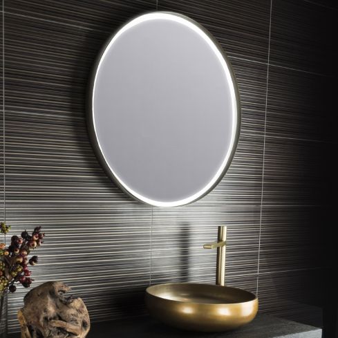 Monroe Round Illuminated LED Mirror