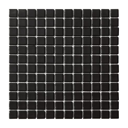 Solid Colors Negro Glass Mosaic