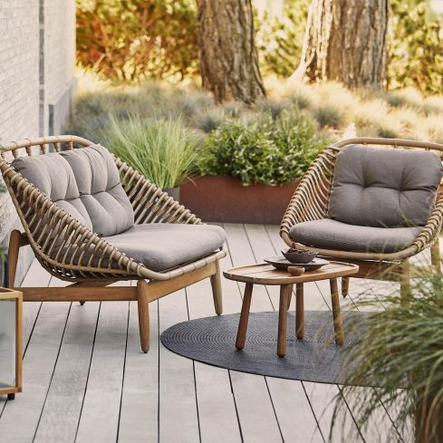 SU-String Outdoor 2 Seater Sofa Natural/Taupe