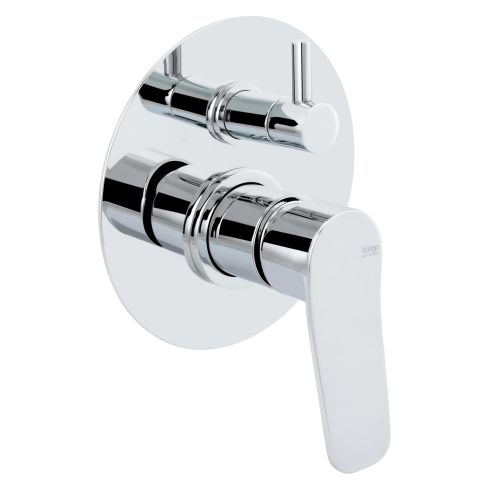 Gio2 Trim Part For Concealed Shower Mixer With Diverter