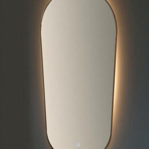 Argo Oval Illuminated Mirror With Sensor