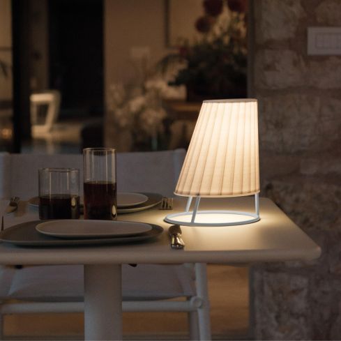 Cone Small Outdoor Rechargeable Table Light