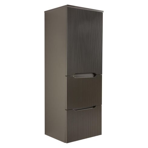 Smyle Wall Mounted Tall Unit With One Door And Two Drawers