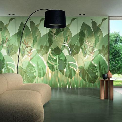 Bringing the Outdoors In: Invigorate a space with Botanical Tiles and Slabs