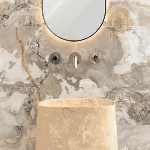 The Reinvention of Marble in the Bathroom