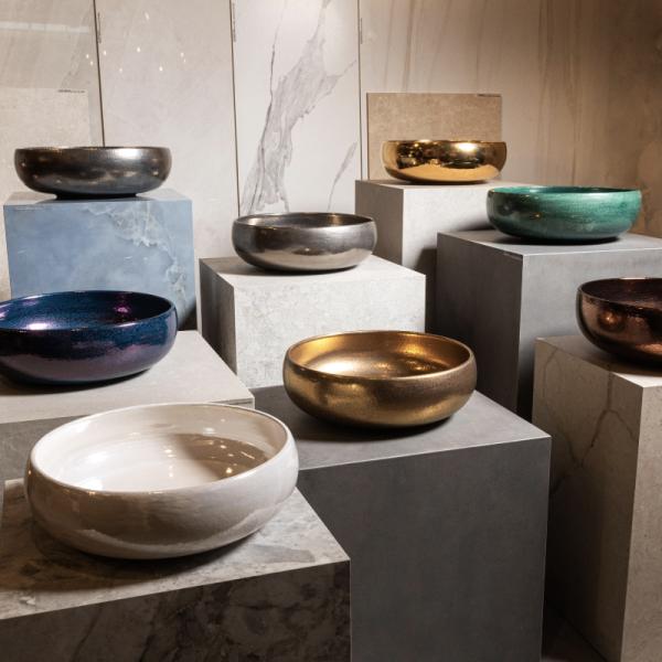 BAGNODESIGN's Monroe washbasin awarded Best Use of Colour 2024 by Ideal Home