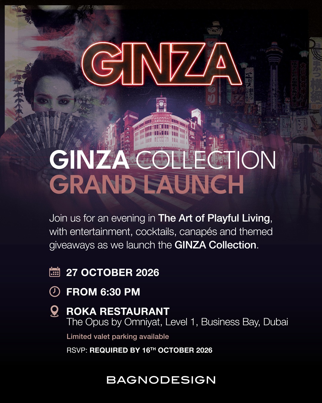 ginza collection grand launch dubai